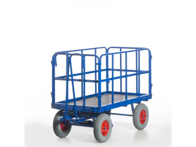 chariot à timon,force 1000kg,plateau Lxl 1530x730mm