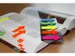 Marque-page Info Flèche Film 25x45mm 5 couleurs