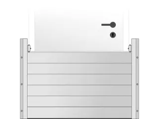 bescherming tegen hoog water montage binnenwelving H 500mm B 3000mm - 1