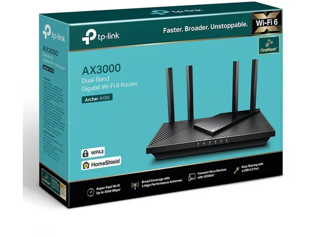 Router TP-Link Archer AX55 AX3000 Wi‑Fi 6