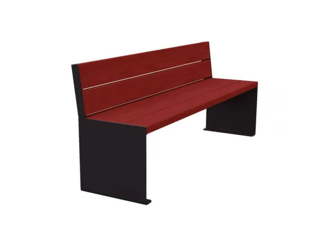 zitbank,B 1200mm,3latten,hout-zitting Mahonie,zitting H 450mm