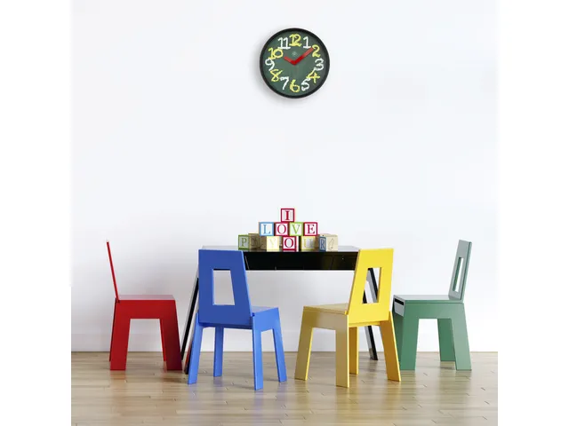 Wandklok NXT dia 30cm Groen Plastic Chalkboard