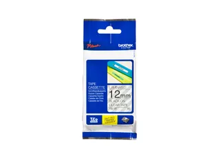 Labeltape Brother P-touch TZe-131 standaard 12mm zwart op transparant - 4