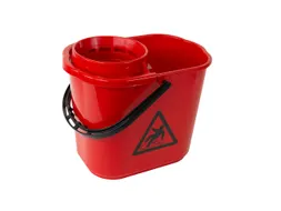 Mopemmer spaans Cleaninq met korf 12 Liter rood