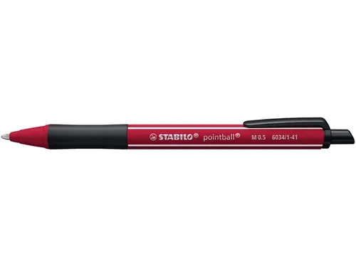 Balpen STABILO pointball Wildflower Bordeaux Medium