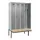 locker met bank,voor scheiding van kleding,HxBxD 2120x1200x815mm,4vak
