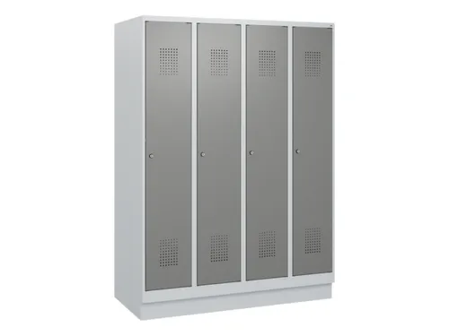 schoollocker,HxBxD 1630x1200x500mm,4vak,vak B 300mm,cil.-slot,sokkel