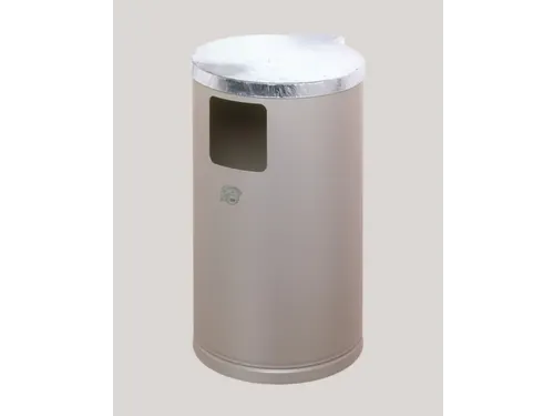 Afvalverzamelaar Wand-/Buisbevestiging 30 Liter Plaatstaal Deksel