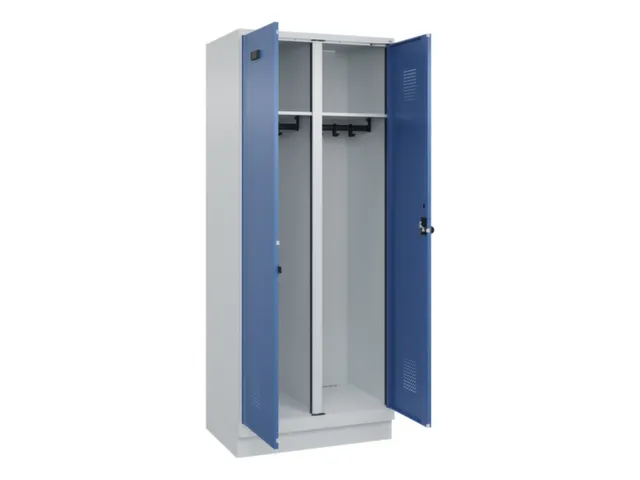 locker voor scheiding van kleding,HxBxD 1950x800x500mm,2vak