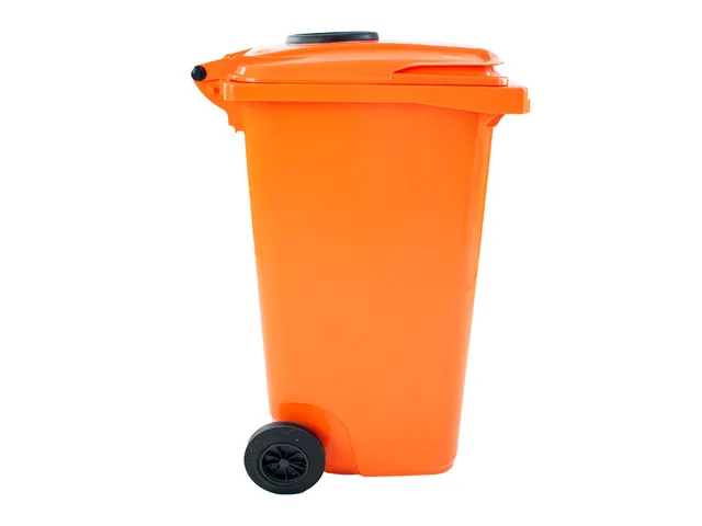 Container met rozet 240 Liter Oranje