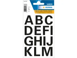 Etiket Herma 4167 25mm Letters A-Z Zwart Folie 28 stuks
