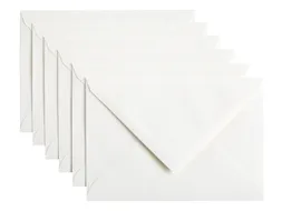 Envelop Papicolor C6 114x162mm Hagelwit Gegomd
