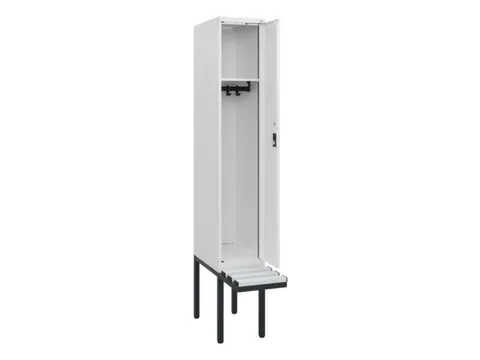 locker met bank,HxBxD 1950x300x815mm,1vak,vak B 300mm,cilinderslot