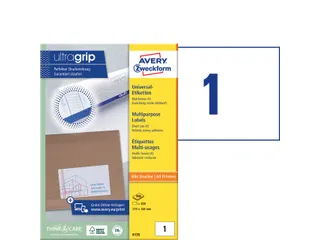 Etiket Avery Zweckform 6135 210x148mm A5 wit 200 stuks - 5