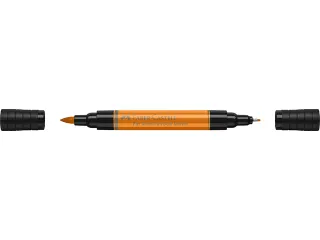 Tekenstift Faber-Castell Pitt Artist Pen duo marker 113 oranje glazuur - 3