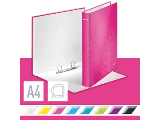 Ringband Leitz Wow 4241 2 rings D-mech 25mm A4 Roze - 3