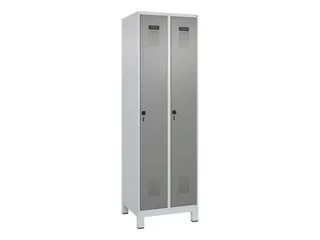 locker,HxBxD 1950x600x500mm,2vak,vak B 300mm,draaigrendel,voeten - 3