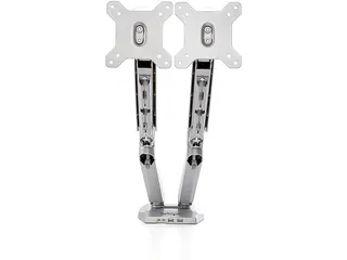 Monitor arm voor 2 schermen - bureausteun - met geïntegreerde 2-poort - 3