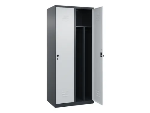 locker voor scheiding van kleding,HxBxD 1850x800x500mm,2vak