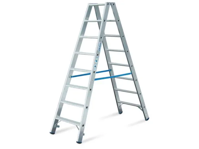 Escabeau Double Accès Aluminium Hauteur D'estrade 1 90M 2X8Marches