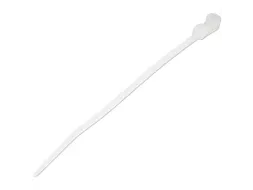10cm Kabelbinders met montagegat 2mm wit 100 stuks
