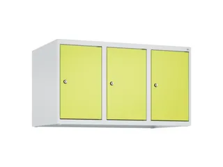 opzetkast,v. locker,3vak.,vak B 300mm,HxBxD 500x900x500mm,vleugeldeur - 1