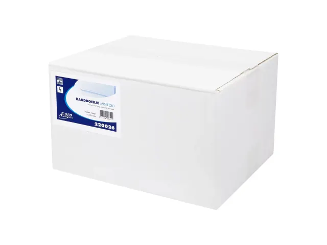 Handdoekpapier 220026 Euro minifold CEL 2-Laags 26.5x20.5cm 1800 Stuks