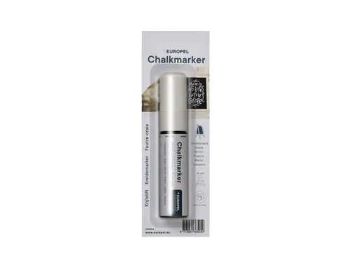 Krijtstift Europel 15mm wit blister 1 stuk
