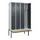 locker met bank,voor scheiding van kleding,HxBxD 2120x1200x815mm,4vak