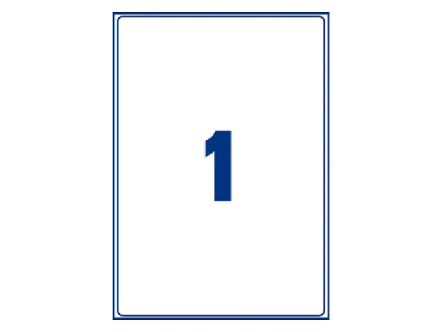 Verzendetiket Avery QuickPeel L7167-100 199.6x289.1mm Wit 100 stuks