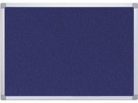 Textielbord Met Aluminium Frame 90X60Cm Blauw