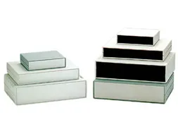 Brandvertragende Behuizing - Lichtgrijs Met Zwarte Eindpanelen 140 x 1