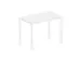 In hoogte verstelbaar bureau,HxBxD 720-840x1000x600mm,Bl-wit