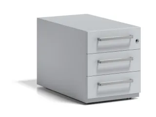 mobiel ladeblok,HxBxD 495x420x775mm,3lade(n),m. beugelgreep,cil.-slot - 1