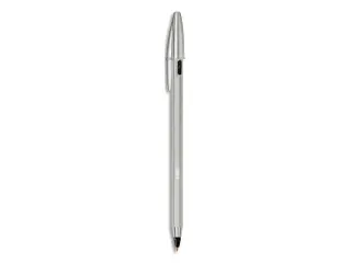 balpen Cristal Re-new, zilveren lichaam zwarte inkt - 1