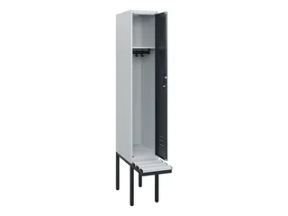 locker met bank,HxBxD 1950x300x815mm,1vak,vak B 300mm,cil.-slot - 2
