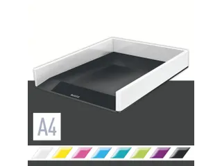 Brievenbak Leitz WOW A4 wit/zwart - 2