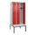 locker met bank,HxBxD 2120x900x815mm,3vak,vak B 300mm,draaigrendel