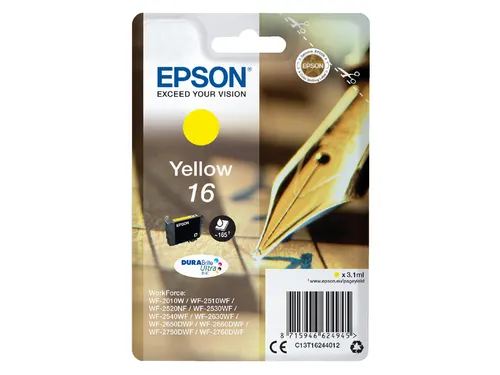 Inktcartridge Epson 16 T1624 Geel C13T16244012