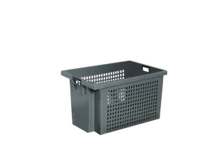 Euronorm Draaistapelbak 70 Liter 400x600x400mm Grijs - 1