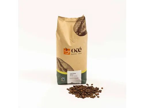 OKE Koffie Koffiebonen Fairtrade Royal zak van 1 kg