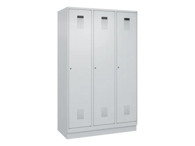 locker voor scheiding van kleding,HxBxD 1950x1200x500mm,3vak