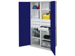 Materiaalkast Scheidingswand Geperf 1950x1000x600mm 6legborden 6laden