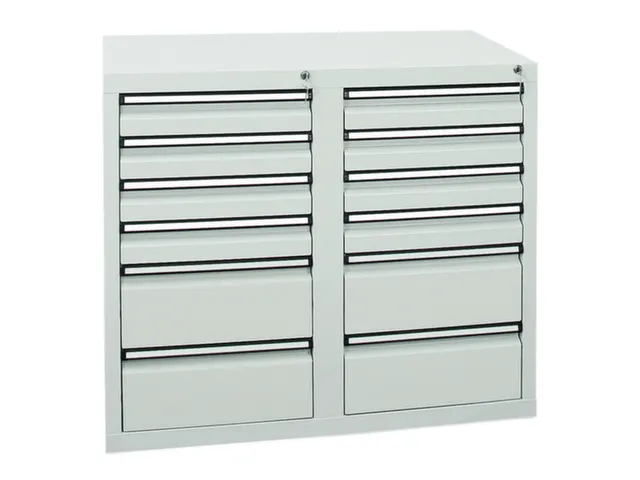 ladekast,HxBxD 900x1000x500mm,12lade(n),centr. vergrendeling