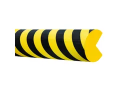 protection angulaire cercle LxØ 1000x100mm Mousse EVAC jaune/noir