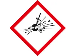 Gevarensymbool Explosiegevaarlijk Lxb 35X35Mm Vel