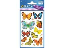 papieretiket Z-design Creative pakje a 3 vel vlinders