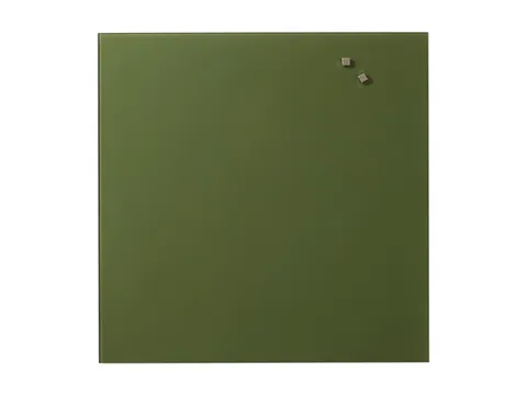 Tableau magnétique en verre Naga 45 x 45 cm Vert foncé