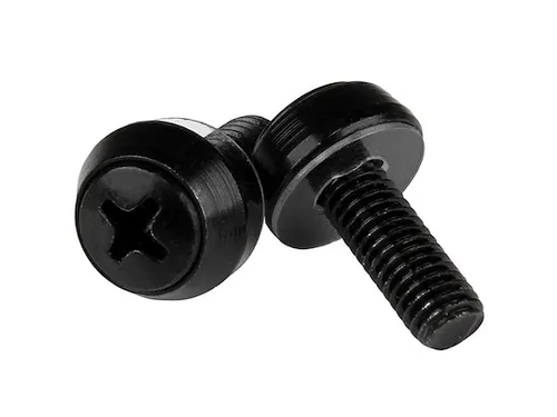 M6 x 12mm schroeven voor serverkast en rack zwart 50 stuks pak