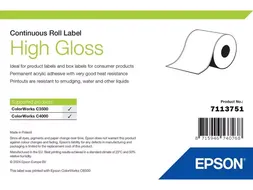 Epson High Gloss Label 7113751 Zelfklevend Label 76x33m